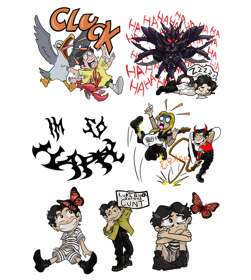LB STICKER PACK – lukeblackmusic